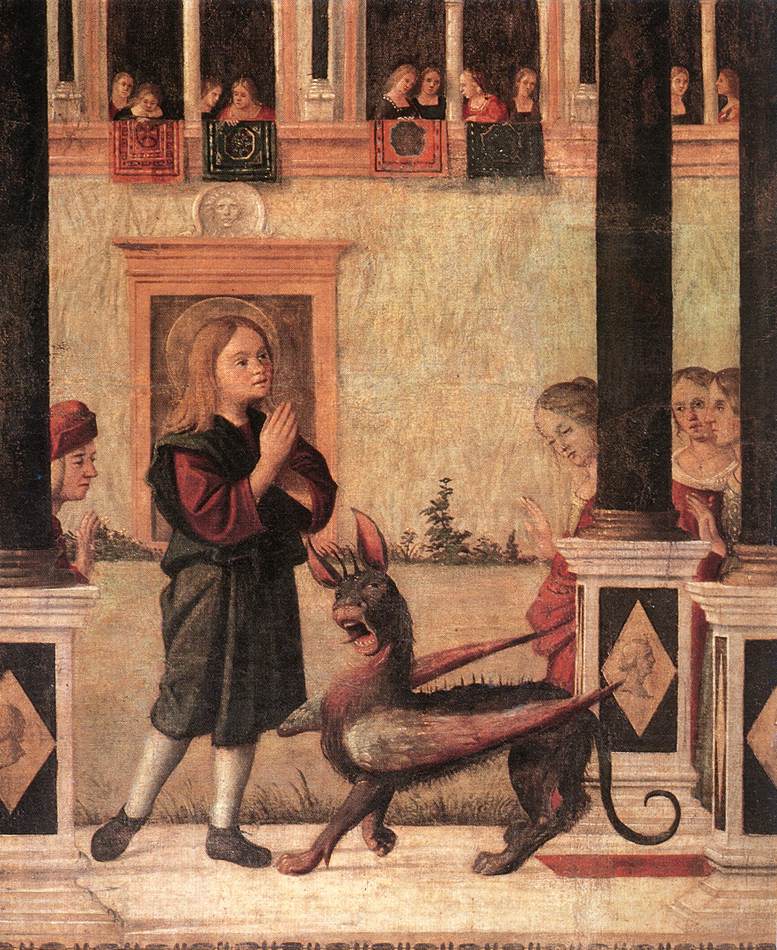 The Daughter of of Emperor Gordian is Exorcised by St Triphun (detail) dfg